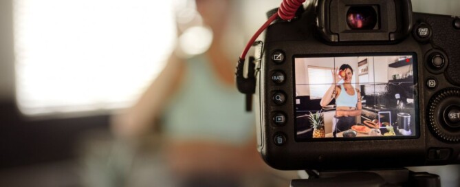 woman on camera self filming